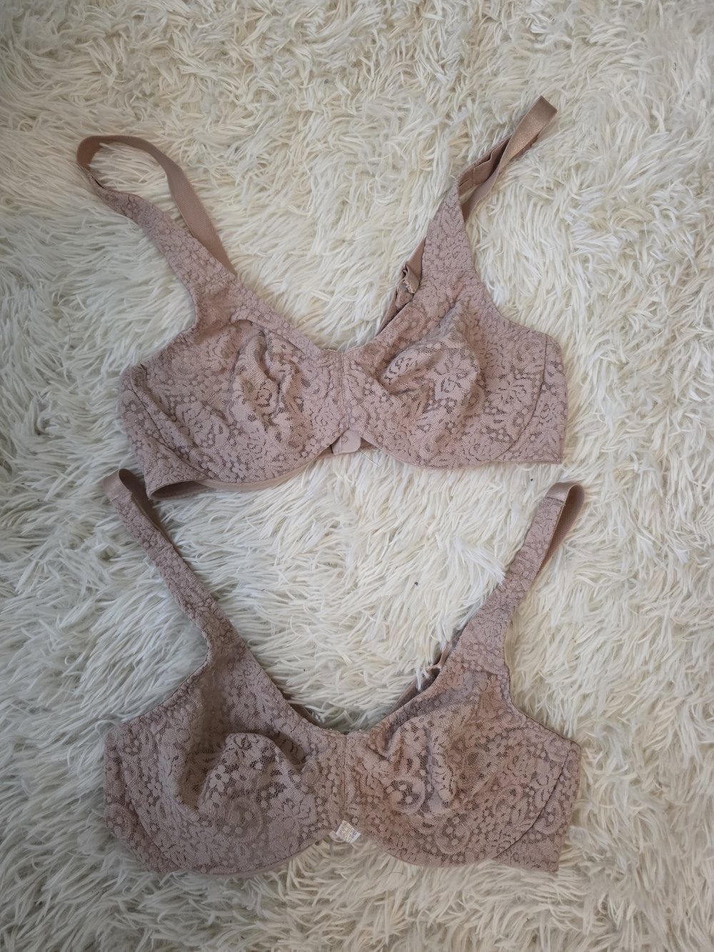 Wacoal Dusty Nude Lace Underwire Bra Bundle